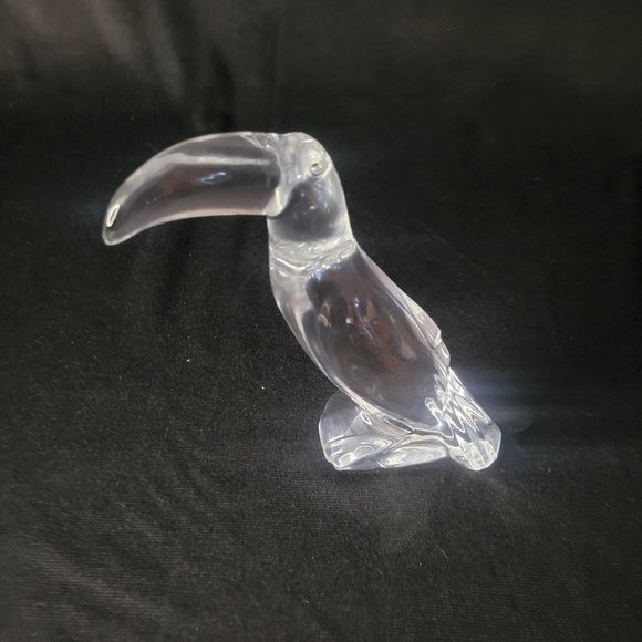 Baccarat Fine Crystal France Toucan Figurine Figure Sculpture No Box Singed - Picture 3 of 11